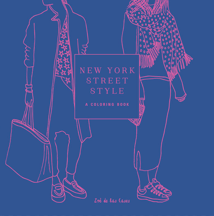 new york street style coloring book Pink Olive